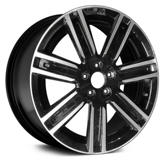 Replace® - 7 I-Spoke Machined and Black 18x7.5 Alloy Factory Wheel - Remanufactured