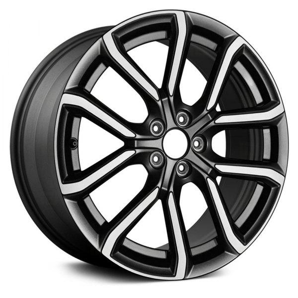 Replace® - 19 x 7.5 10-Spoke Black Alloy Factory Wheel (Remanufactured)