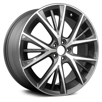 Replace® - 5 W-Spoke Machined and Bluish Medium Charcoal 19x8.5 Alloy Factory Wheel - Remanufactured