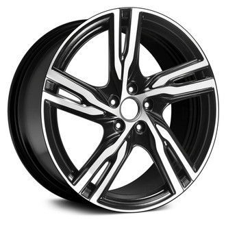 Replace® - 5 Double Spiral-Spoke Machined and Black 20x8.5 Alloy Factory Wheel - Remanufactured