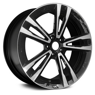 Replace® - Double 5-Spoke Machined and Black 19x7.5 Alloy Factory Wheel - Remanufactured
