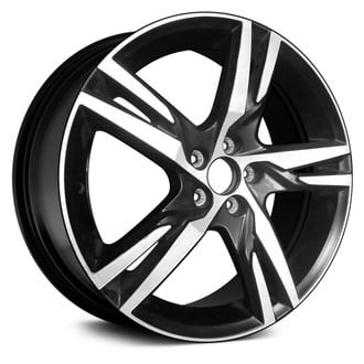 Replace® - Double 5-Spoke Machined with Black Matte Accents 19x7.5 Alloy Factory Wheel - Remanufactured