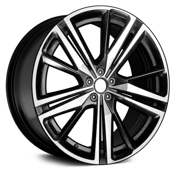 Replace® - 21 x 8.5 10 Alternating-Spoke Machined and Black Alloy Factory Wheel (Remanufactured)