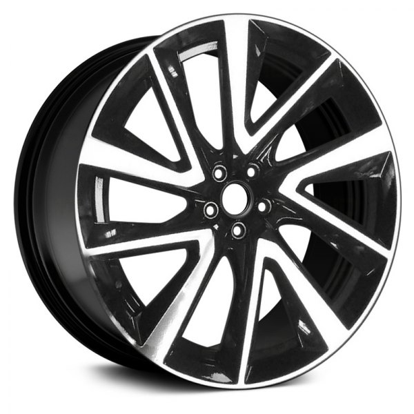 Replace® - 21 x 9 5 Double Spiral-Spoke Machined and Black Alloy Factory Wheel (Factory Take Off)