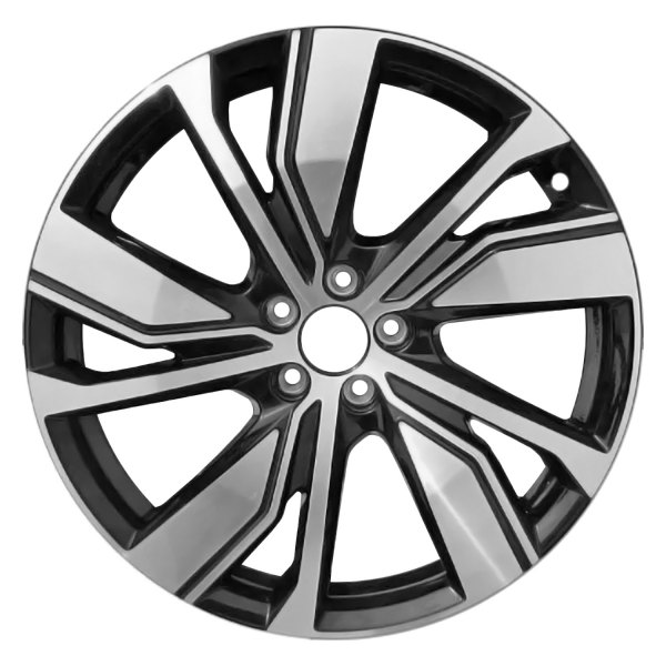 Replace® ALYVP034U45 - 5 Split-Spoke Machined Gloss Black 20x8 Alloy ...