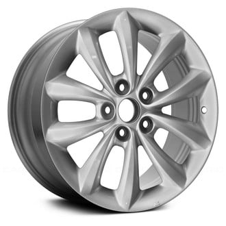 Replace® - 5 V-Spoke Bright Silver Metallic 17x7 Alloy Factory Wheel - Remanufactured