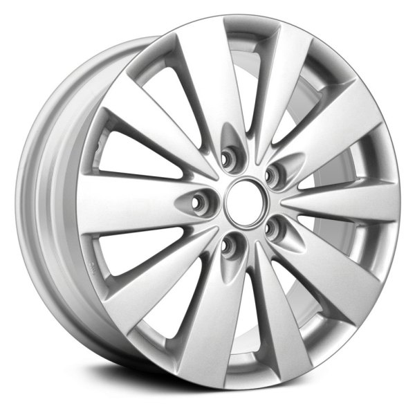 Replace® - 17 x 6.5 10 Alternating-Spoke Silver Full Face Alloy Factory Wheel (Remanufactured)