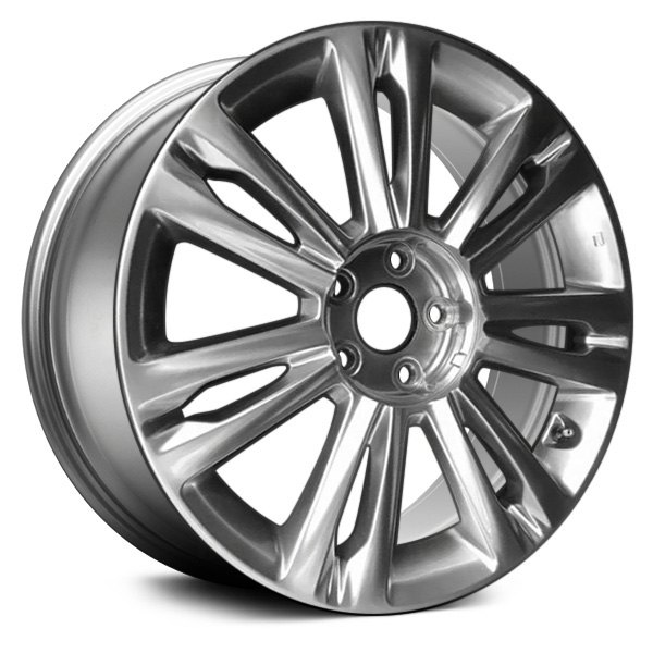 Replace® - 18 x 7.5 7 Double I-Spoke Hyper Silver Alloy Factory Wheel (Remanufactured)