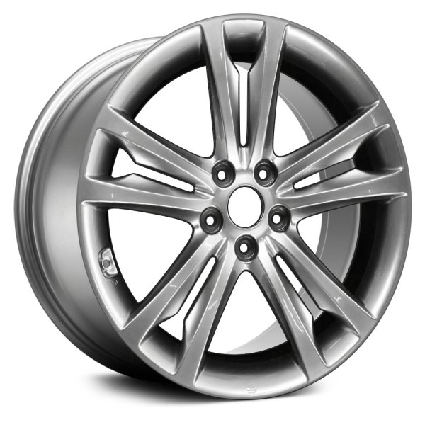 Replace® - 19 x 8.5 Double 5-Spoke Hyper Silver Alloy Factory Wheel (Remanufactured)