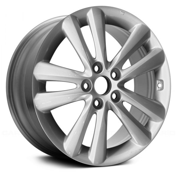 Replace® - 18 x 6.5 Double 5-Spoke Silver Alloy Factory Wheel (Remanufactured)