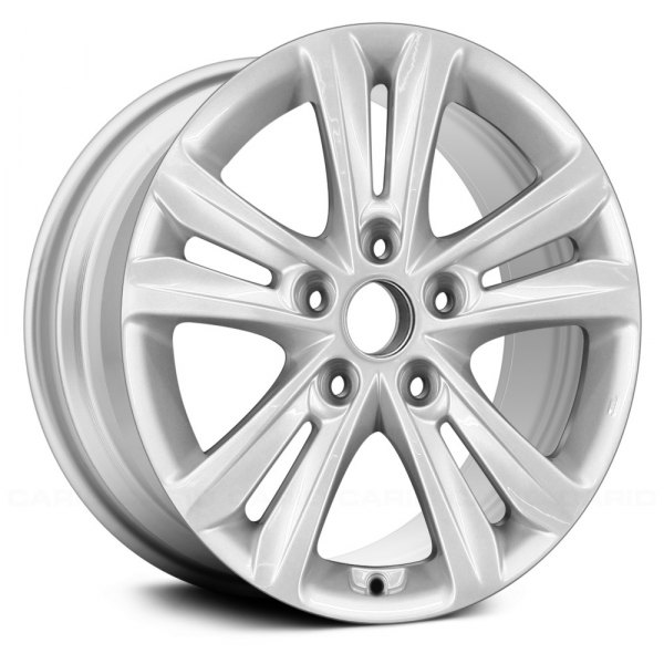 Replace® - 16 x 6.5 Double 5-Spoke Medium Sparkle Silver Full Face Alloy Factory Wheel (Remanufactured)