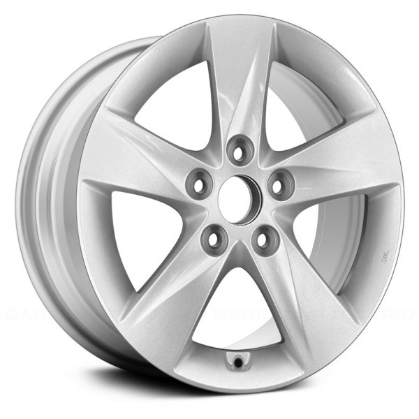 Replace® - 16 x 6.5 5-Spoke Bright Sparkle Silver Full Face Alloy Factory Wheel (Replica)