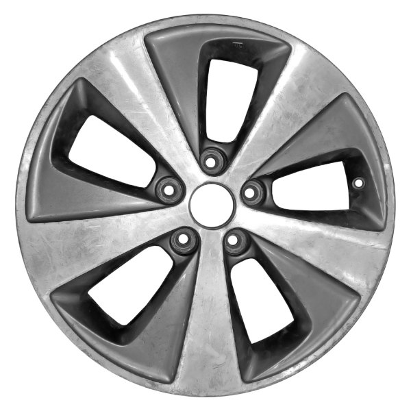 Replace® - 17 x 6.5 5-Slot Dark Silver with Machined Face Alloy Factory Wheel (Remanufactured)