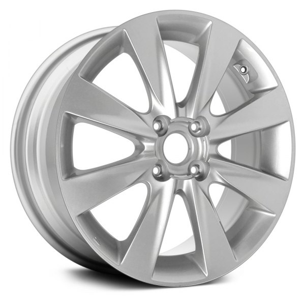 Replace® - 16 x 6 4 V-Spoke Bright Silver Metallic Full Face Alloy Factory Wheel (Remanufactured)