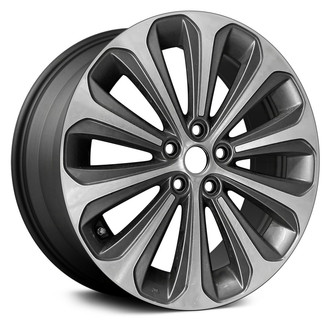 Replace® - 10 I-Spoke Machined and Charcoal 19x8 Alloy Factory Wheel - Remanufactured