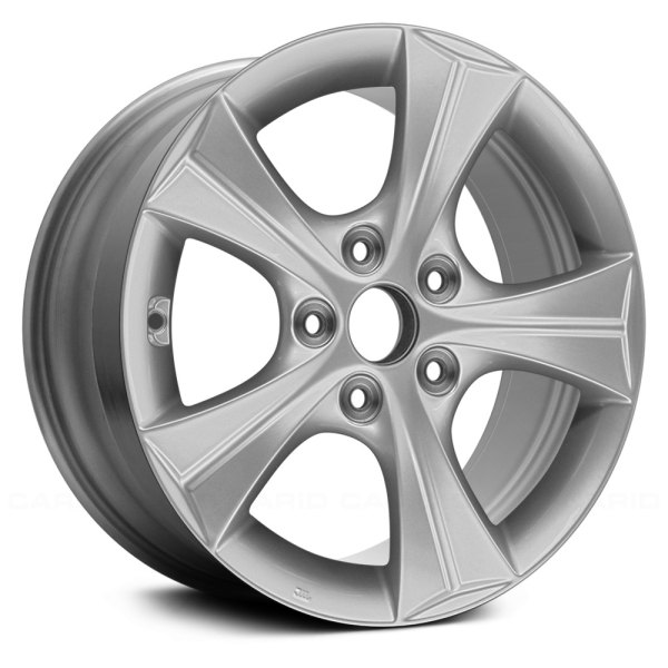 Replace® - 16 x 6.5 5-Spoke Sparkle Silver Alloy Factory Wheel (Remanufactured)