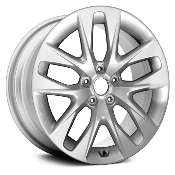 Replace® - 18 x 7.5 5 V-Spoke Silver Metallic Alloy Factory Wheel (Remanufactured)