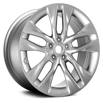 Replace® - Double 5-Spoke Medium Smoked Hyper Silver Full Face 19x8.5 Alloy Factory Wheel - Remanufactured