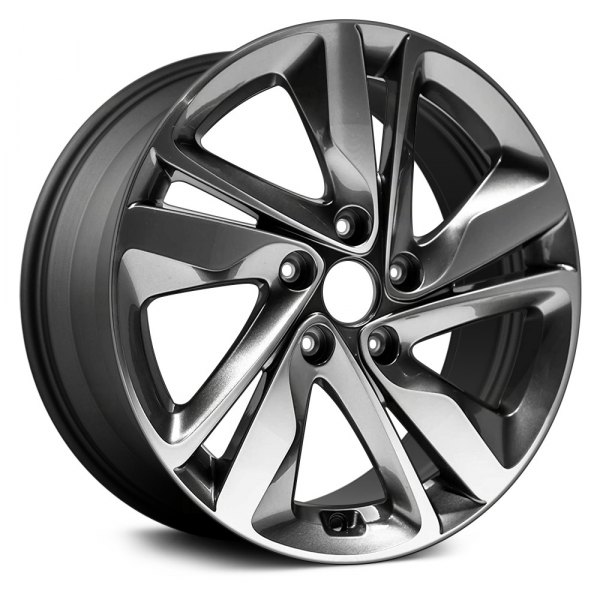 Replace® - 17 x 7 Double 5-Spoke Machined and Medium Charcoal Alloy Factory Wheel (Factory Take Off)
