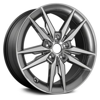 Replace® - Double 5-Spoke Machined with Dark Charcoal Accents 18x7.5 Alloy Factory Wheel - Remanufactured