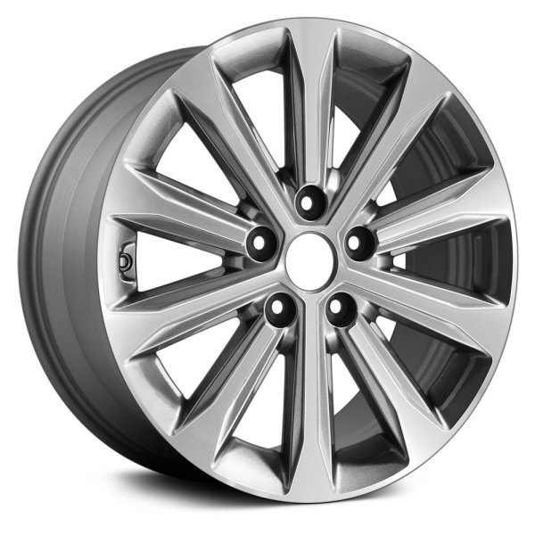 Replace® - 17 x 7 10 I-Spoke Machined and Medium Charcoal Alloy Factory Wheel (Remanufactured)