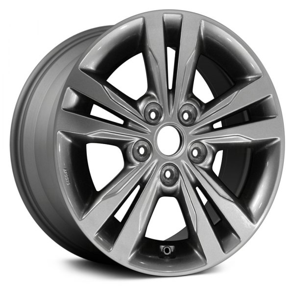 Replace® - 16 x 6.5 Double 5-Spoke Medium Charcoal Alloy Factory Wheel (Remanufactured)