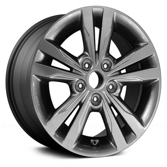 Replace® - Double 5-Spoke Dark Charcoal 16x6.5 Alloy Factory Wheel - Remanufactured