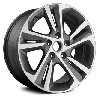 Replace® - 10 Spiral-Spoke Machined and Charcoal 17x7 Alloy Factory Wheel - Remanufactured