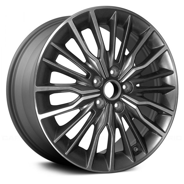 Replace® - 18 x 7.5 10 Alternating-Spoke Machined and Medium Silver Alloy Factory Wheel (Remanufactured)