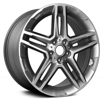 Replace® - Double 5-Spoke Machined and Medium Charcoal 19x7.5 Alloy Factory Wheel - Remanufactured