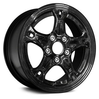 Replace® - 5-Spoke Black 15x6 Alloy Factory Wheel - Remanufactured