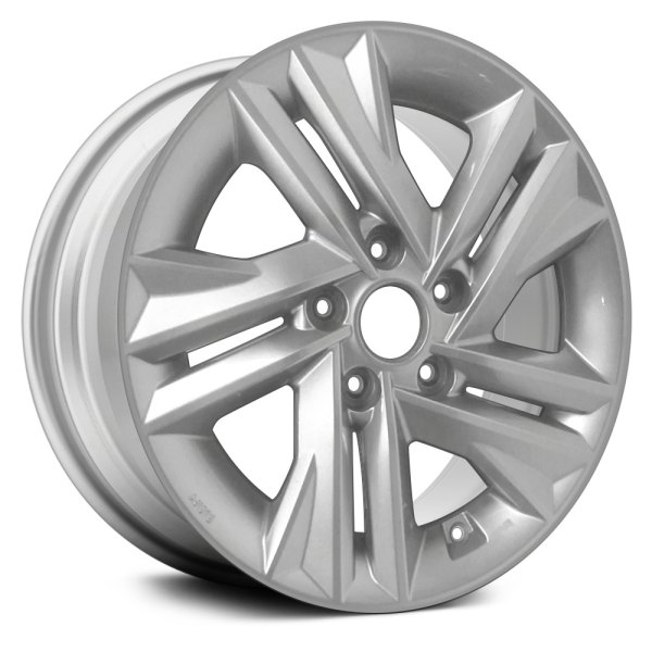 Replace® - 16 x 6.5 5 Double Spiral-Spoke Silver Alloy Factory Wheel (Replica)