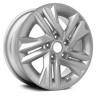Replace® - 5 Double Spiral-Spoke Silver 16x6.5 Alloy Factory Wheel - Replica