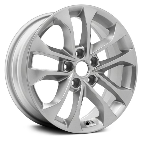 Replace® - 17 x 7 5 V-Spoke Medium Silver Metallic Alloy Factory Wheel (Remanufactured)