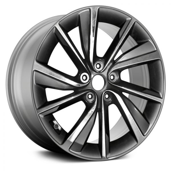 Replace® - 18 x 7.5 10 Spiral-Spoke Machined and Dark Silver Alloy Factory Wheel (Remanufactured)