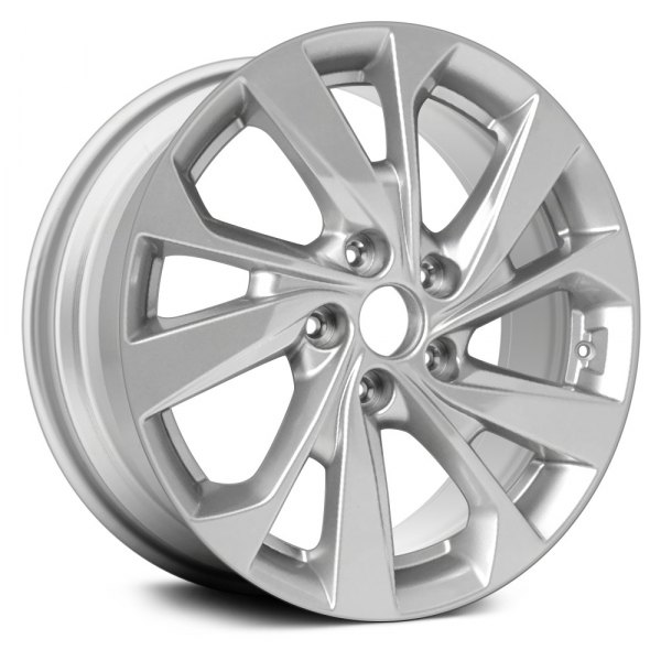 Replace® - 17 x 7 10 Spiral-Spoke Light Silver Metallic Alloy Factory Wheel (Replica)