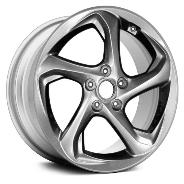Replace® - 17 x 7 5 Spiral-Spoke Dark Silver Metallic Alloy Factory Wheel (Remanufactured)