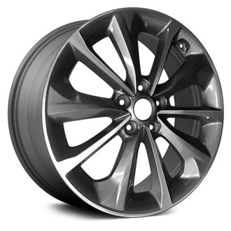 Replace® - 10 Turbine-Spoke Machined Medium Sparkle Charcoal 18x7.5 Alloy Factory Wheel - Remanufactured