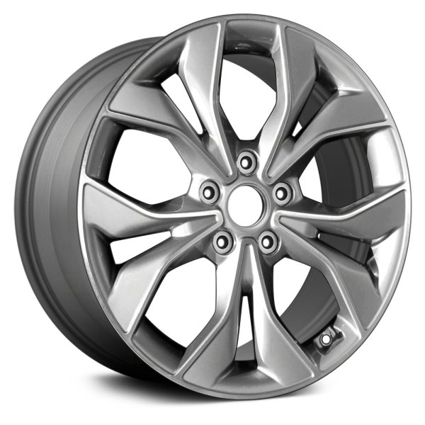 Replace® - 18 x 7.5 5 Y-Spoke Machined and Medium Charcoal Metallic Alloy Factory Wheel (Remanufactured)