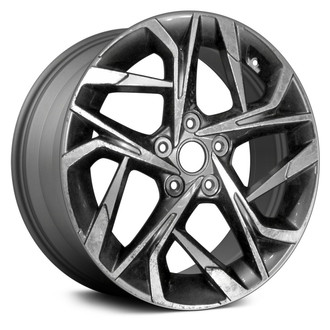 Replace® - 10-Spoke Machined and Medium Charcoal Metallic 17x7 Alloy Factory Wheel - Remanufactured