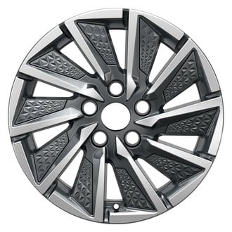 Replace® - 10 I-Spoke Machined Dark Charcoal 16x6.5 Alloy Factory Wheel - Remanufactured