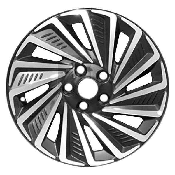 Replace® - 17 x 7 8 I-Spoke Black Metallic with Machined Face Alloy Factory Wheel (Remanufactured)