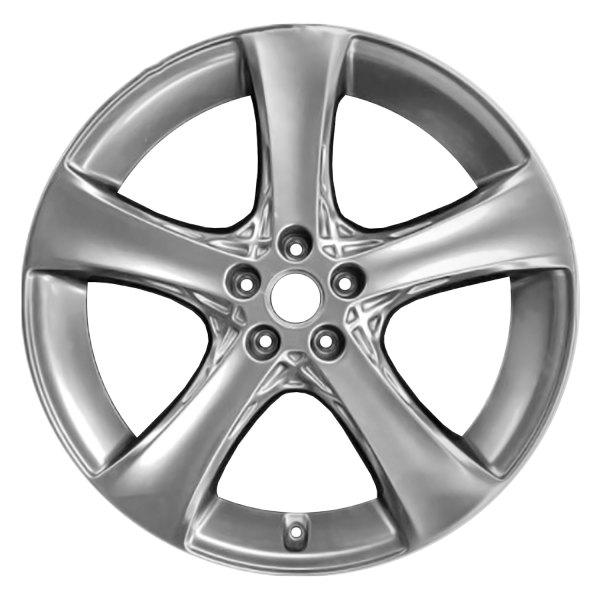 Replace® - 20 x 9.5 5-Spoke Black Hyper Silver Alloy Factory Wheel (Remanufactured)