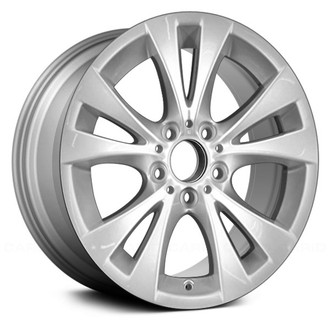 Replace® - 5 V-Spoke Sparkle Silver 17x8 Alloy Factory Wheel - Remanufactured