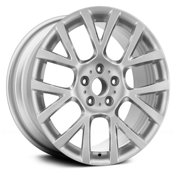 Replace® - 18 x 8 7 V-Spoke Sparkle Silver Metallic Alloy Factory Wheel (Remanufactured)