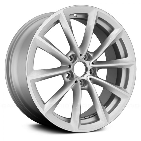 Replace® - 19 x 9 5 V-Spoke Machined and Silver Alloy Factory Wheel (Remanufactured)