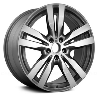 Replace® - Double 5-Spoke Machined and Medium Gray 20x10 Alloy Factory Wheel - Remanufactured