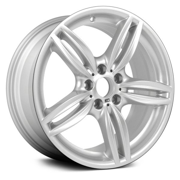 Replace® - 19 x 8.5 Double 5-Spoke Bright Silver Face Alloy Factory Wheel (Remanufactured)