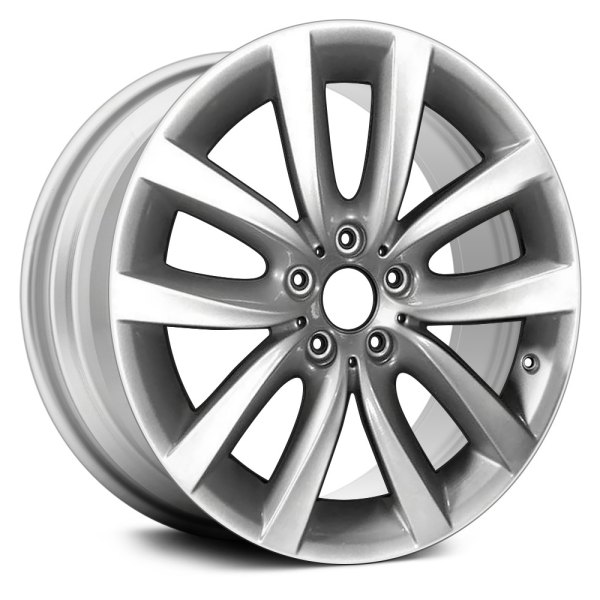 Replace® - 19 x 8.5 5 V-Spoke Silver Metallic Face Alloy Factory Wheel (Remanufactured)