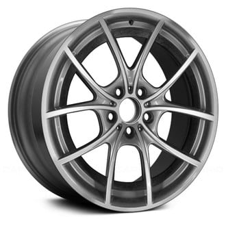 Replace® - 5 V-Spoke Machined and Dark Silver 20x8.5 Alloy Factory Wheel - Remanufactured